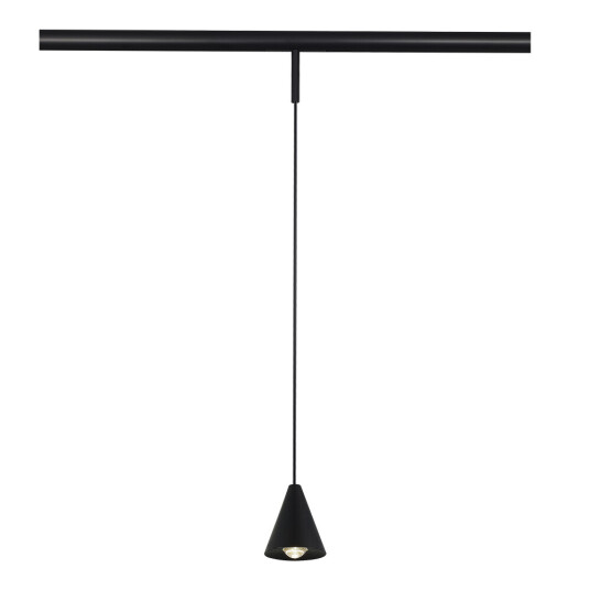 Фото ST689.446.05 Магнитный трековый светильник Черный LED 1*5W 4000K Lm Ra>90 40° IP20 D80xH98 24V SUPER5