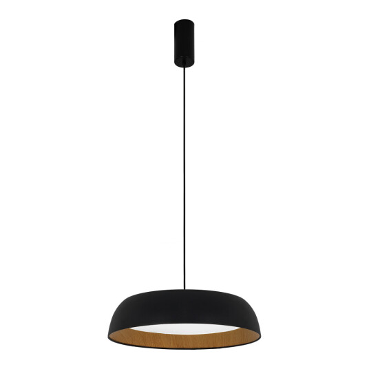 Фото SLE1812-403-01 Светильник подвесной Черный, Древесный/белая LED 1*30W 4000K MUSE