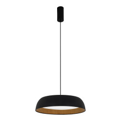 Фото SLE1812-403-01 Светильник подвесной Черный, Древесный/белая LED 1*30W 4000K MUSE