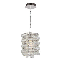 Фото SL6137.103.01 Светильник подвесной ST-Luce никель/прозрачный E14 1*40W СТРОЦЦИ