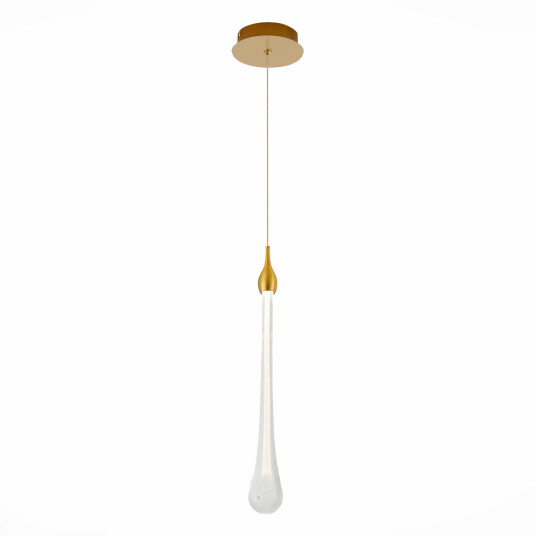 Фото SL6103.203.01 Подвес ST-Luce Золотистый/Прозрачный LED 1*3W 4000K ФАЭНЦА