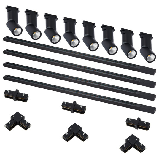 Фото ST2650.430.08 Комплект трек,черный,8 св-ков,4 шинопр-да,кон-ры,ST650.436.10,ST001.419.00,ST002.419.0 BASE