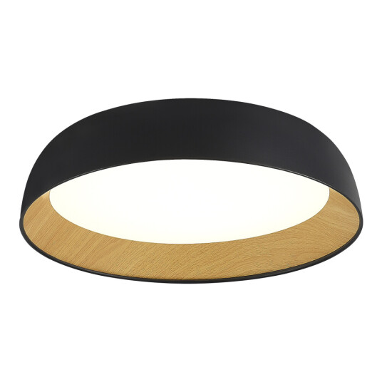 Фото SLE1812-402-01 Светильник потолочный Черный, Древесный/белая LED 1*36W 4000K MUSE