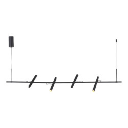 Фото SL6210.403.04 Светильник подвесной ST-Luce Черный/Черный, Золотистый LED 4*3W 3000K ЛИЛИТ