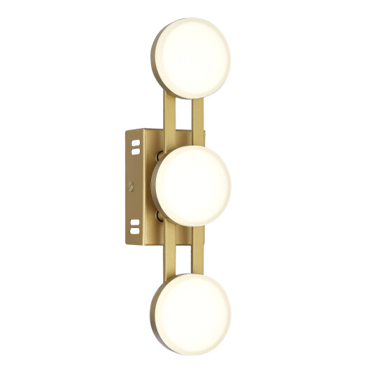 Фото SL6610.201.03 Светильник настенный ST-Luce золотистый/белый LED 1*6W 4000K МОНРО