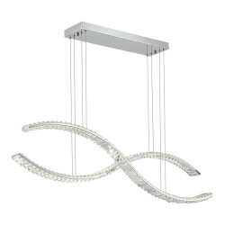 Фото SL6206.103.50 Светильник подвесной ST-Luce Хром/Прозрачный LED 1*50W 3000K АЦЕНО