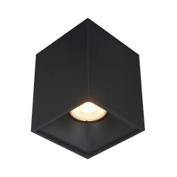 Фото ST168.402.01 Светильник потолочный Черный GU10 1*50W IP20 L82,5xW82,5xH104 220V Без ламп Накладные светильники