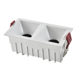 Фото ST757.538.20 Св-к встр. Белый LED 2*10W 60° IP20 L65xW126xH52 85-265V В комплекте Встраиваемые светильники