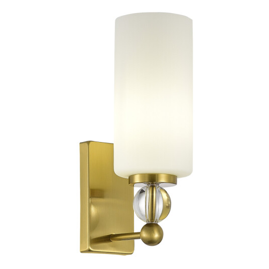 Фото SL2003.301.01 Светильник настенный ST-Luce латунь/белый E27 1*40W АВРОРА