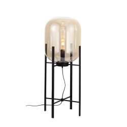 Фото SL1050.515.01 Торшер ST-Luce Черный/Коньячный E27 1*40W (из 2-х коробок) БУРАСКА