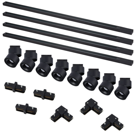 Фото ST2652.430.08 Комплект трек, черный,8св-ков,4шинопр-да, кон-ры,ST652.436.12,ST001.419.00,ST002.419.0 BASE