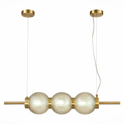 Фото SL1155.313.03 Светильник подвесной ST-Luce Латунь/Коньячный E14 3*40W МАРЕНА