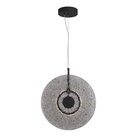 Фото SL6142.413.01 Светильник подвесной ST-Luce черный/дымчатый LED 1*8W 4000K АЛЮМО