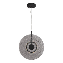 Фото SL6142.413.01 Светильник подвесной ST-Luce черный/дымчатый LED 1*8W 4000K АЛЮМО