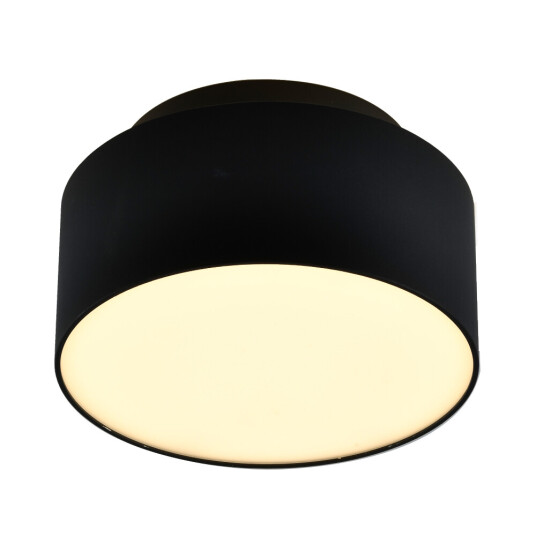 Фото ST166.432.17 Светильник потолочный Черный LED 1*12+5W 3000K 1 190Lm Ra>90 120 ° IP20 D115xH62 85-265 Накладные светильники