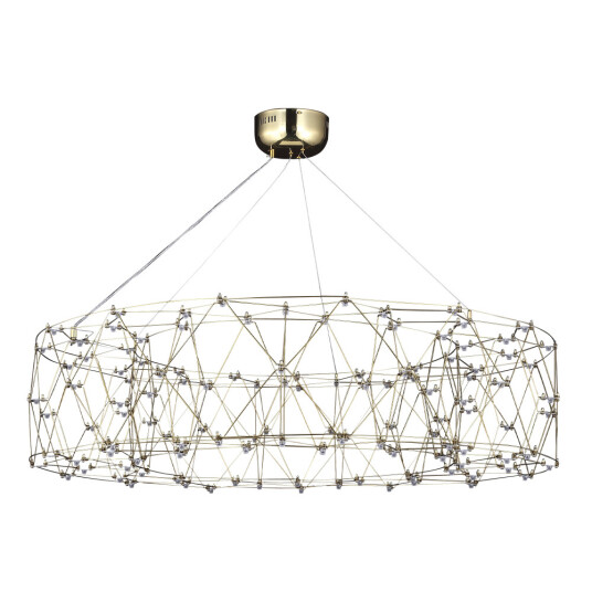 Фото SL6602.203.72 Светильник подвесной ST-Luce Золотистый/Прозрачный LED 1*72W 4000K ГРАВЕТТА