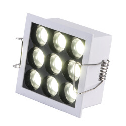 Фото ST763.542.10 Св-к встр. белый LED 1*10W 4000K 950Lm Ra 24° IP20 L71xW71xH36 170-240VV Встраиваемые светильники