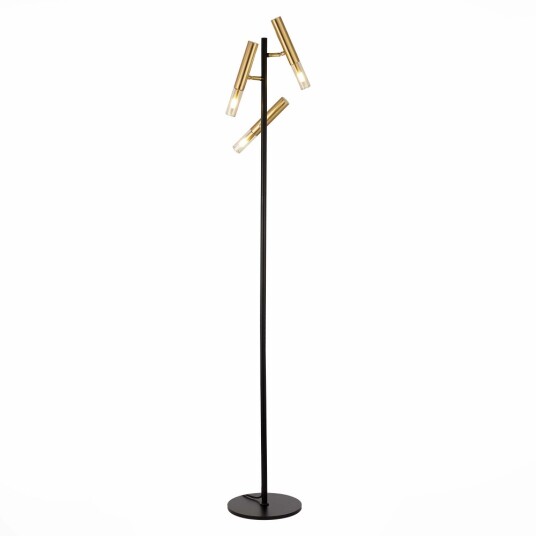 Фото SL1236.405.03 Торшер ST-Luce Черный/Коньячный, Золотистый G9 3*5W ECLIP