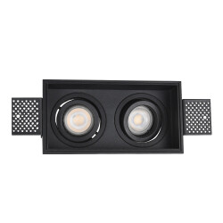 Фото ST262.418.02 Св-к встр. Черный GU10 2*50W IP20 L91,5xW17,2xH5,2 220V Без ламп Встраиваемые светильники