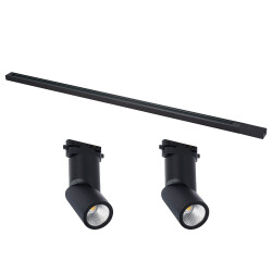 Фото ST2650.430.02 Комплект трековый однофазный, белый, 2 светильника, шинопровод, ST001.419.00, ST650.43 BASE