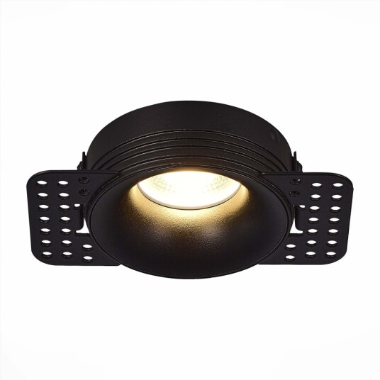 Фото ST218.448.01 Св-к встр. Черный GU10 1*50W  IP20 D78xH30 165-265V Без ламп Встраиваемые светильники