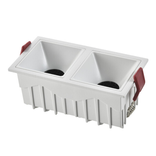 Фото ST757.548.20 Св-к встр. Белый LED 2*10W 60° IP20 L65xW126xH52 85-265V В комплекте Встраиваемые светильники