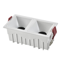 Фото ST757.548.20 Св-к встр. Белый LED 2*10W 60° IP20 L65xW126xH52 85-265V В комплекте Встраиваемые светильники