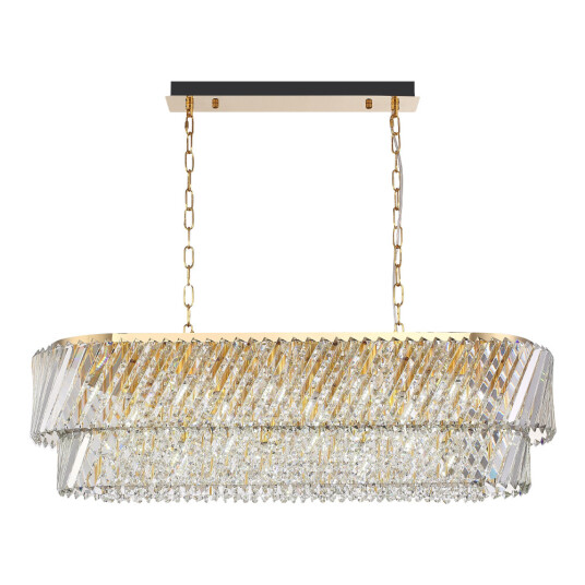 Фото SL6138.303.14 Светильник подвесной ST-Luce латунь/прозрачный E14 14*40W РИТЦ