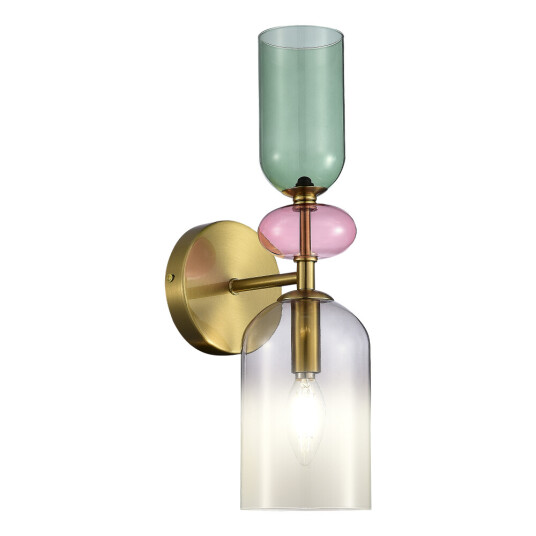 Фото SL2000.201.01 Бра ST-Luce Золотистый/Дымчатый E14 1*40W ДЖЕА