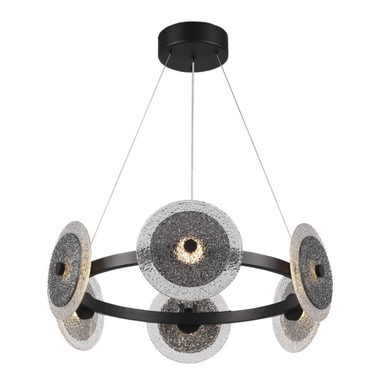 Фото SL6142.433.01 Светильник подвесной ST-Luce черный/дымчатый LED 1*34W 4000K АЛЮМО