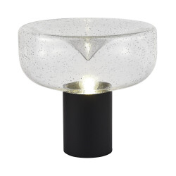 Фото SL6014.424.01 Прикроватная лампа ST-Luce Черный/С пузырьками воздуха E27 1*40W РИПЛ