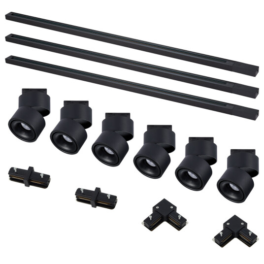 Фото ST2652.430.06 Комплект трек, черный,6св-ков,3шинопр-да, кон-ры,ST652.436.12,ST001.419.00,ST002.419.0 BASE