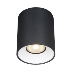 Фото ST167.452.01 Светильник потолочный Черный GU10 1*50W IP20 D80xH95 220V Без ламп Накладные светильники