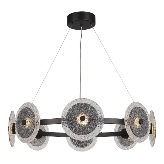 Фото SL6142.443.01 Светильник подвесной ST-Luce черный/дымчатый LED 1*44W 4000K АЛЮМО