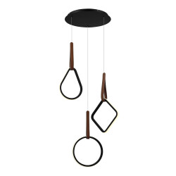 Фото SL6131.403.36 Светильник подвесной ST-Luce Черный/Черный, Терракотовый LED 1*36W 4000K SHAPE