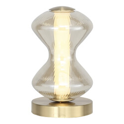 Фото SL6136.204.01 Прикроватная лампа ST-Luce золото/коньячный LED 1*6W 3000K СПАЙН