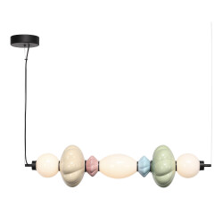 Фото SL6134.443.01 Светильник подвесной ST-Luce черный/зеленый, розовый, желтый, синий, опаловый LED 1*24 ФЛОРЕНТИНИ