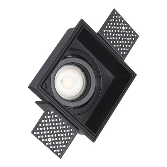 Фото ST262.418.01 Св-к встр. Черный GU10 1*50W IP20 L91,5xW91,5xH5,2 220V Без ламп Встраиваемые светильники