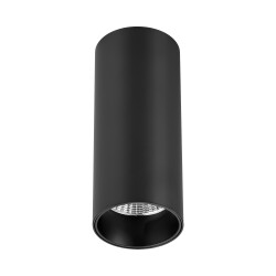 Фото ST170.432.07 Светильник потолочный Черный LED 1*7W 3000K 560Lm Ra>90 60° IP20 D52xH125 220-240VV Накладные светильники