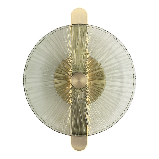 Фото SL6141.321.01 Светильник настенный ST-Luce бронза/зелёный LED 1*11W 4000K АЗИО