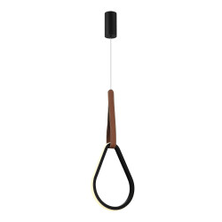 Фото SL6131.413.12 Светильник подвесной ST-Luce Черный/Черный, Терракотовый LED 1*12W 4000K SHAPE