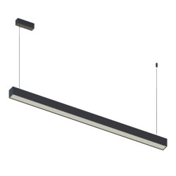 Фото ST612.433.32 Светильник подвесной Черный LED 1*35W 3000K 698Lm Ra>80 120°IP20 L1120xW50xH60 180-220V Подвесные светильники