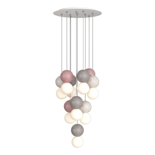 Фото utsenka-SL1512.503.10 Светильник подвесной ST-Luce Белый,Серый,Красный/Белый G9 10*5W 4000K ЭСТРУЦЦО