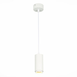 Фото ST600.533.10 Светильник подвесной Zoom Белый LED 1*10W 3000K 1 000Lm Ra>80 15-60° IP20 D59xH130 170- Подвесные светильники