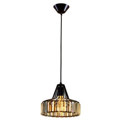 Фото CL450211 Эдисон Черн+Хрусталь Св-к Подвес