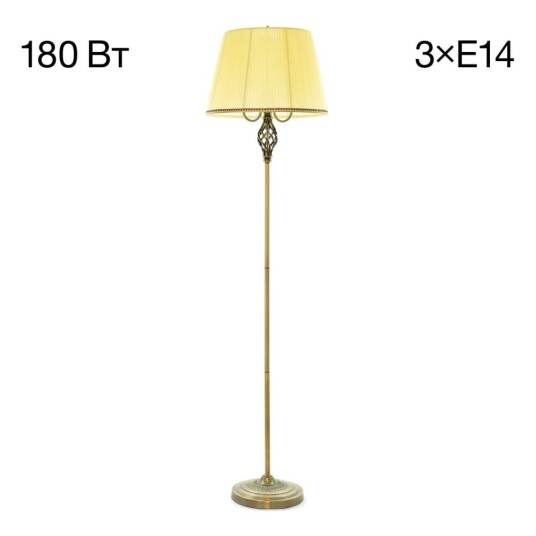 Фото CL402933 Вена Бронза+Кремовый Торшер