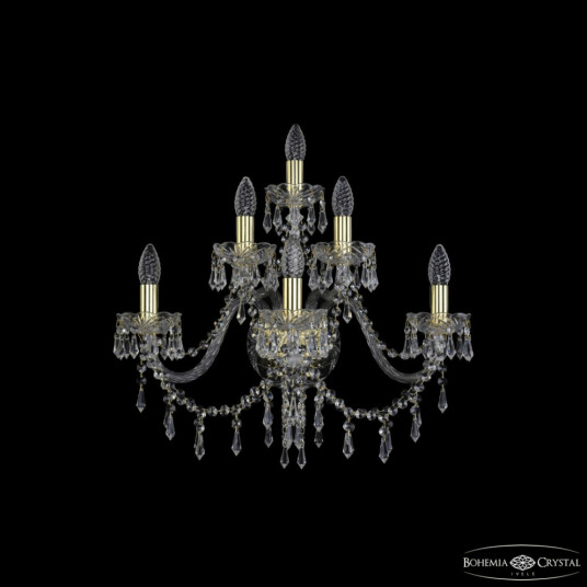 Фото Бра хрустальные 1403B/3+2+1/240 G