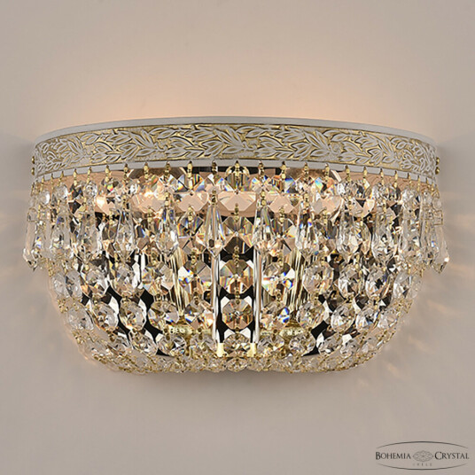 Фото Бра хрустальные AL19011B/25OL WMG Bohemia Ivele Crystal