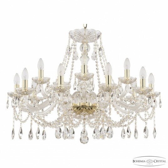 Фото Люстра хрустальная 107/10+5/300 G Bohemia Ivele Crystal