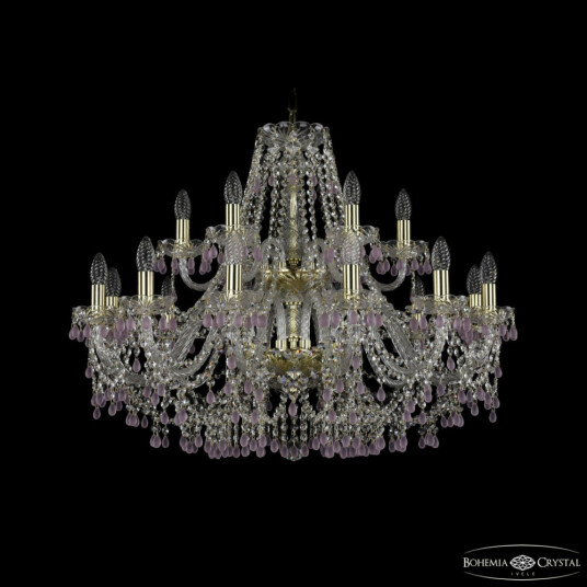 Фото Люстра хрустальная 1410/10+5/300/2d G V7010 Bohemia Ivele Crystal